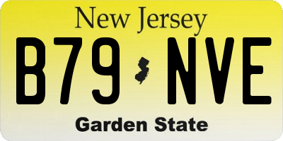 NJ license plate B79NVE