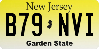 NJ license plate B79NVI