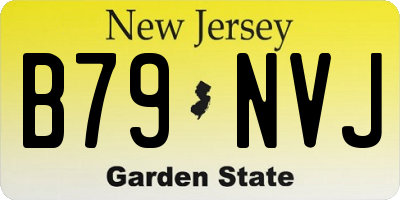 NJ license plate B79NVJ
