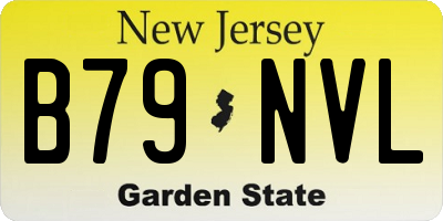 NJ license plate B79NVL