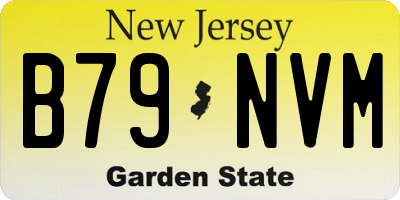 NJ license plate B79NVM