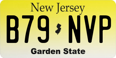 NJ license plate B79NVP
