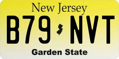 NJ license plate B79NVT
