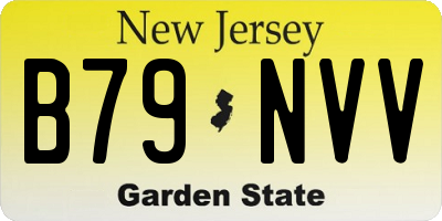 NJ license plate B79NVV