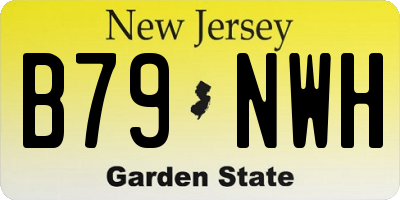 NJ license plate B79NWH