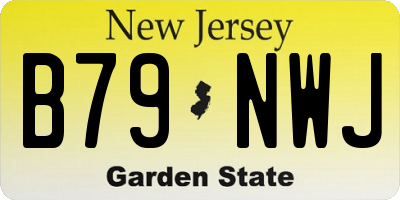 NJ license plate B79NWJ
