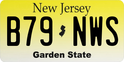 NJ license plate B79NWS