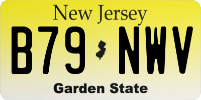 NJ license plate B79NWV