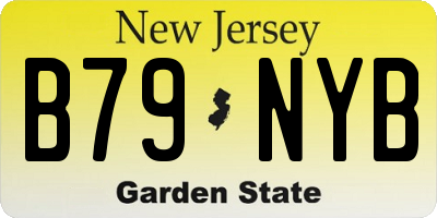 NJ license plate B79NYB