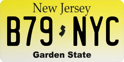 NJ license plate B79NYC
