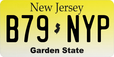 NJ license plate B79NYP