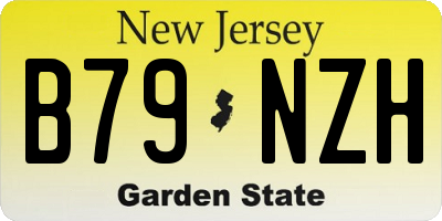 NJ license plate B79NZH