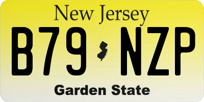 NJ license plate B79NZP