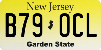 NJ license plate B79OCL
