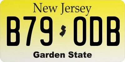 NJ license plate B79ODB