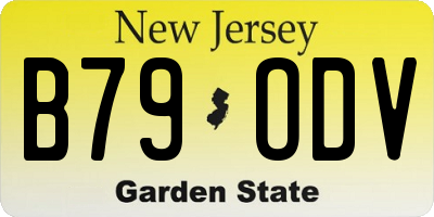 NJ license plate B79ODV