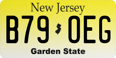 NJ license plate B79OEG