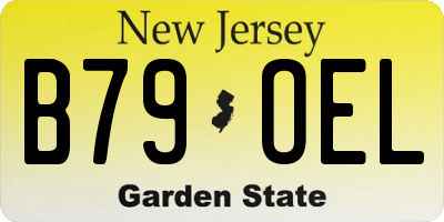 NJ license plate B79OEL