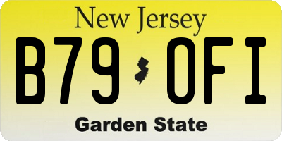 NJ license plate B79OFI