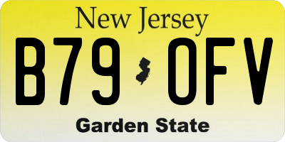 NJ license plate B79OFV