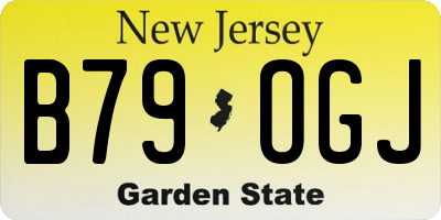 NJ license plate B79OGJ