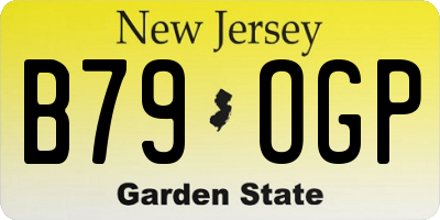 NJ license plate B79OGP