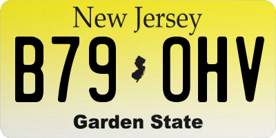 NJ license plate B79OHV
