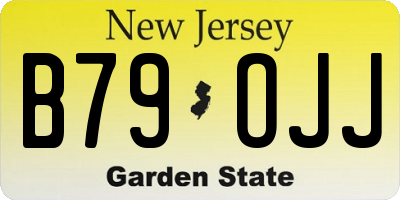 NJ license plate B79OJJ