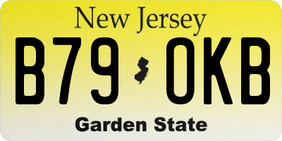NJ license plate B79OKB