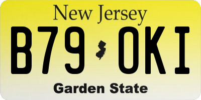 NJ license plate B79OKI
