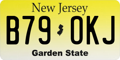 NJ license plate B79OKJ