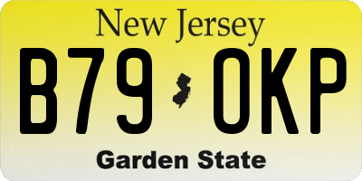 NJ license plate B79OKP