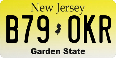 NJ license plate B79OKR
