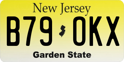NJ license plate B79OKX