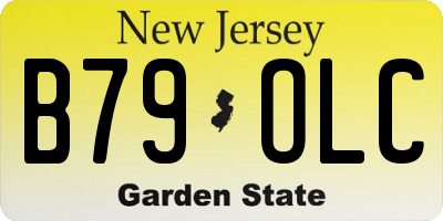 NJ license plate B79OLC