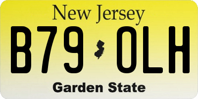 NJ license plate B79OLH