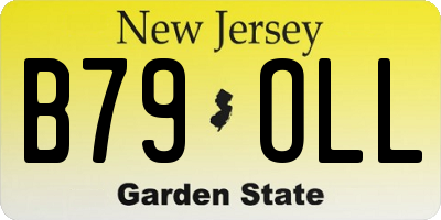 NJ license plate B79OLL