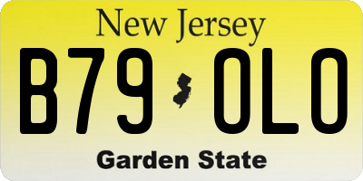 NJ license plate B79OLO