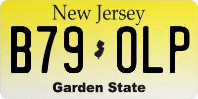 NJ license plate B79OLP