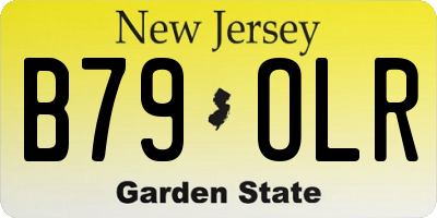 NJ license plate B79OLR