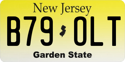 NJ license plate B79OLT
