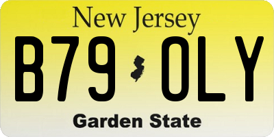 NJ license plate B79OLY