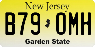 NJ license plate B79OMH
