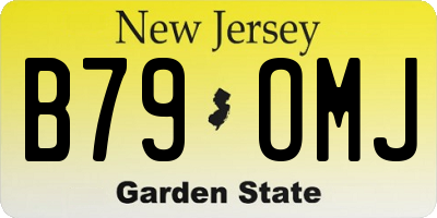 NJ license plate B79OMJ