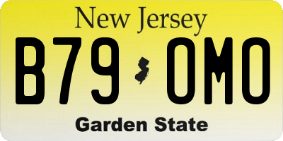 NJ license plate B79OMO