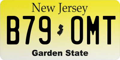 NJ license plate B79OMT