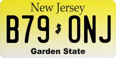 NJ license plate B79ONJ