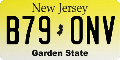 NJ license plate B79ONV