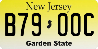 NJ license plate B79OOC