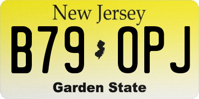 NJ license plate B79OPJ